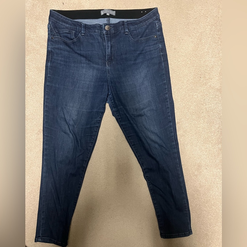 Wit & Wisdom Women’s  Deep Indigo Slim Jeans
